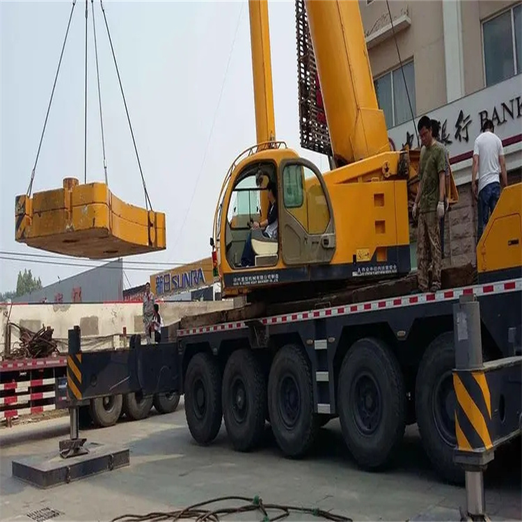 坡心镇当地吊车出租|机器吊装|75吨|工厂搬迁服务